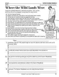 Worksheet Life In Colonial America Social Studies Worksheets Colonial America Lesson Plans