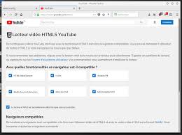 Votre navigateur ne reconnaît aucun des formats mais youtube n'utilise plus flash pour ses vidéos en direct, mais le html5. Activer Par Defaut Le Lecteur Html5 Pour Les Videos Youtube Sous Firefox Memo Linux Com