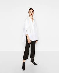 Camisa Cuello Mao Ver Todo Camisas Mujer Zara Espana Camisas Camisas Mujer Camisas Mujer Zara