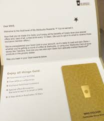 Where can i get a starbucks card? Starbucks Gold Status