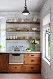 Beautiful Kitchen Cabinets Wood Maple Subway Tiles Dream Kitchen Open Shelving Natural Wood W In 2020 Rustic Kitchen Cabinets Rustic Kitchen Beautiful Kitchen Cabinets