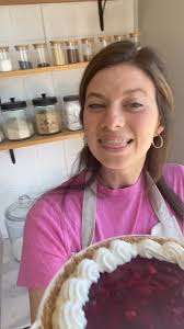 Raspberry Pretzel Cream Pie