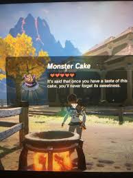 It's said that once you have a taste of this cake, you'll never forget its sweetness.. Monster Cake Wiki Zelda Breath Of The Wild Amino Amino