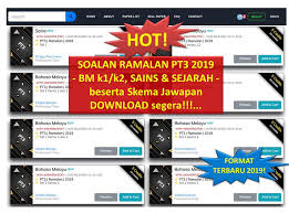 Koleksi soalan percubaan pentaksiran tingkatan 3 (pt3) 2019 dan skema jawapan. Kertas Soalan Ramalan Pt3 2019 Sumber Pendidikan Facebook