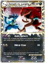 A pokémon of fire, darmanitan. Pokemon Zoroark Vs Lucario 3