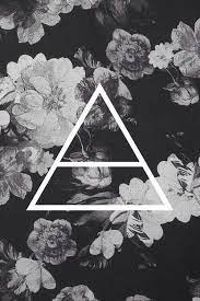 Black And White Floral Echelon Triad I Love 30 Seconds To Mars 30 Seconds To Mars Iphone Wallpaper Mars Wallpaper