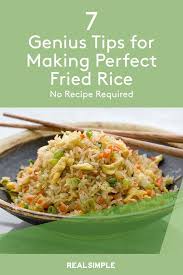 How To Make Fried Rice Perfectly Every Time No Recipe Required Veg Fried Rice Recipe Combination Fried Rice Making Fried Rice