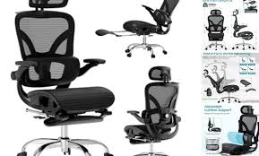 Ergonomic Mesh Office Chair with Adjustable Lumbar Support and 3D Headrest
