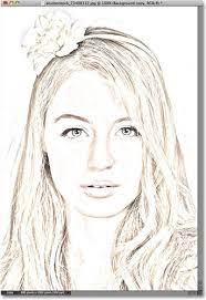 Portrait To Sketch Effect In Photoshop Elements Sketch Photoshop Photoshop Photography Portrait