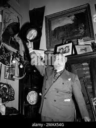 Rep. Frank Boykin, D-Ala., one of the more colorful congressmen, waves his  green velour hat while explaining to the photographer some of the items  decorating his Washington office in the Old House Office Building, March 9,  1951. Elected to Congress 16 ...