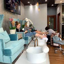 You can however look at each salon near your location before making a judgement. Bar Champagne Nail Salon Interior Design Nail Salon Interior Design Nail Salon Interior
