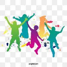 Advertising Background Dancing Crowd Cartoon Silhouette Silhouette Portrait Dance Silhouette