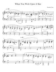 When you wish upon a star. When You Wish Upon A Star Sheet Music For Piano Solo Musescore Com