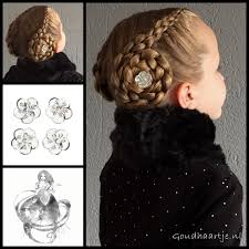 Updo With Two 3d Round Braids Kucuk Cocuk Sac Modelleri Sac Bakimi Sac