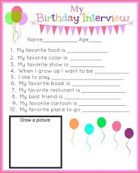 Printable Birthday Activities For Kids Birthday Interview Printables Capturing Joy With Kristen Duke Birthday Interview Printable Birthday Interview Birthday Traditions