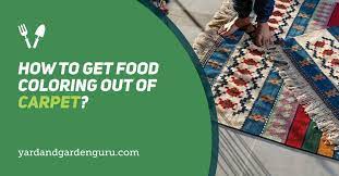 You hopefully got to the food coloring right after it hit your carpet. How To Get Food Coloring Out Of Carpet