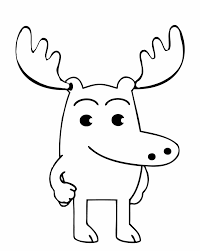 Color pictures of reindeer, christmas trees, santa claus and more. Free Printable Moose Coloring Pages For Kids