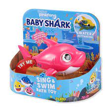 Place him in the bathtub and watch baby shark sing along to the now famous baby shark theme song, as the water operated sensors realise the toy is in the bath and another fun bath time gets well underway! Zuru Robo Alive Baby Shark Bath Toy Bed Bath Beyond In 2021 Baby Shark Bath Toys Baby Christmas Toys