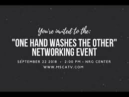 Like the back of your hand; One Hand Washes The Other Networking Event September 22nd Youtube