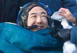 Astronauts land safely in Kazakhstan