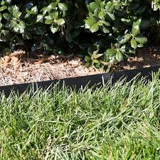 Col Met 8 Ft Black Powder Coat Steel Landscape Edging Section Lowes Com Landscape Edging Steel Edging Landscape Landscape