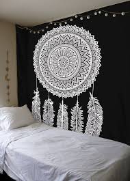 Black And White Wall Tapestry Amazon Amazon Com Black And White Tapestry Dreamcatcher Tapestry Wall Hanging Mandala Tape Mandala Tapestries Wall Hangings Mandala Wall Hanging Hanging Wall Decor