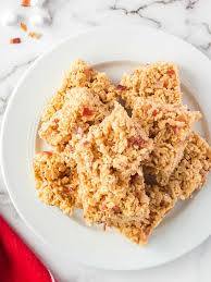 Pretzel kettle chip and chocolate rice krispie treats, a recipe from cooking classy. Peanut Butter Bacon Rice Krispies Treats Babaganosh