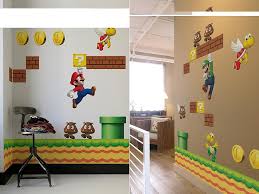 Super Mario Bros Wall Decals Gadgetsin Mario Bros Room Mario Room Super Mario Room