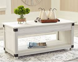 Two drawers on front of table, one drawer on either side of. Lift Top Coffee Tables Ashley Furniture Homestore