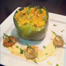 Check spelling or type a new query. Seafood Stuffed Pepper Stuffed With Shrimp Crab Meat Couscous And Newburg Sauce Served With Scallops Stuffed Peppers Seafood Southern Cooking