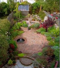 Repetition Of Hardscape Shapes Adding Rhythm To A Small Space And Setting Each Area Apart For Specific Fun Small Patio Garden Small Garden Design Garden Design
