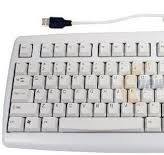 AOpen KB858 90.00029.UB1 White Wired Keyboard