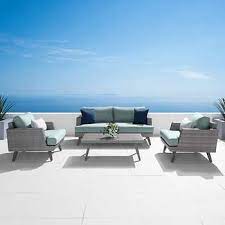 Casual 4 Piece Seating Set Patio Seating Sets Outdoor Living Space Patio Seating