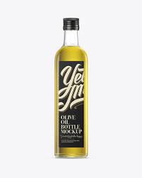 Download 0 75l Clear Glass Olive Oil Bottle Mockup In Bottle Mockups On Yellow Images Object Mockups