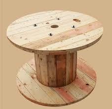 Wooden cable reel, drum, or spool tables come dangerously close to wagon wheel coffee tables, and that can be a problem. China High Quality Pinewood Cable Drum China Wooden Drum Wooden Reel