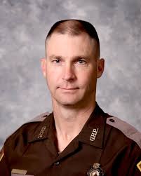 Today Officer Jeremy Daniels received a visit from Mississippi Highway  Patrol Lt. Col. Thomas Tuggle