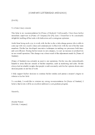 30 Free Letters Of Recommendation For Graduate School Templatearchive