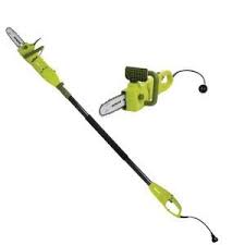 Sun Joe 2 In 1 8 In 8 Amp Electric Convertible Pole Chain Saw Swj806e The Home Depot In 2020 Pole Chain Saw Sun Joe Pole Saw