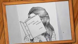 What does national pencil day mean? World Students Day Drawing How To Draw A Girl Reading Book Educational Development Day Drawing Youtube