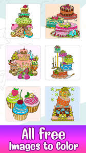 Click on any sweet treats pictures above to start coloring. Cakes Color By Number Sweets Coloring Book Pages For Android Apk Download