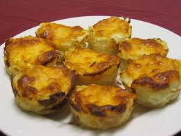 Twice Baked Mini Potato Dauphinoise Potato Gratin Muffins Recipe Food Com Potatoes Dauphinoise Potato Appetizers Potato Gratin
