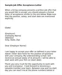 43 Job Acceptance Letter How To Impress Your Employer At Your First Contact Check More At Https Mou Offer And Acceptance Acceptance Letter A Formal Letter