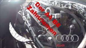 Meist liegen die intervalle zwischen 100.000 und 200.000 kilometern. Audi A4 B8 2 0 Tdi Zahnriemen Wechseln Youtube