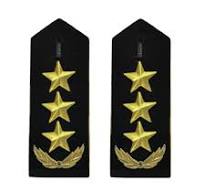 Gold Airline Pilot Epaulets Marine First Officer F/O ...