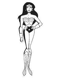 Wonder woman coloring pages printable see also related coloring pages below Wonder Woman Coloring Pages Print Superhero For Free