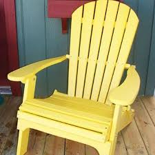 Folding Adirondack Chair In Yellow Folding Adirondack Chairs Outdoor Rocking Chairs Yellow Adirondack Chairs