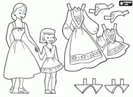 Some norwegian coloring may be available for free. A Norwegian Girl With Her Mother To Wear Traditional Costumes Coloring Page Coloring Pages Paper Dolls Printable Paper Dolls