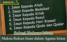 Cara beriman kepada allah ada dua macam, yaitu beriman kepada allah secara rububuiah yang berarti bahwa tiada yang mampu mencipta, menguasai dan mengatur alam semesta. Makna Rukun Iman Dalam Agama Islam Aqidah Laduni Id