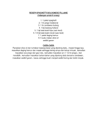 Kali ini spaghetti disajikan gaya asia. Resepi Spaghetti Sos Tradisional Bahanresepi Hestiro Com