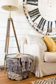 Buy storage baskets at the warehouse. In With The New At Home A Blog By Joanna Gaines Farm House Living Room Blanket Storage Farmhouse Living Room Joanna Gaines
